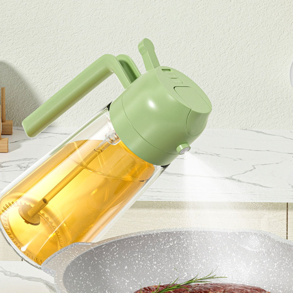2-in-1 Oil Sprayer & Pourer Bottle 500ml – Cooking Oil Dispenser
