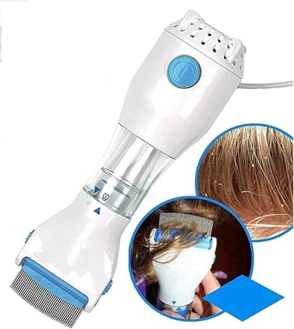 V Comb Electronic Head Lice Removal Machine – Anti-Lice Comb with 4 Filters
