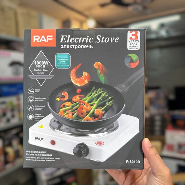 RAF Electric Stove 1000W – Portable Kitchen Cooking Hot Plate