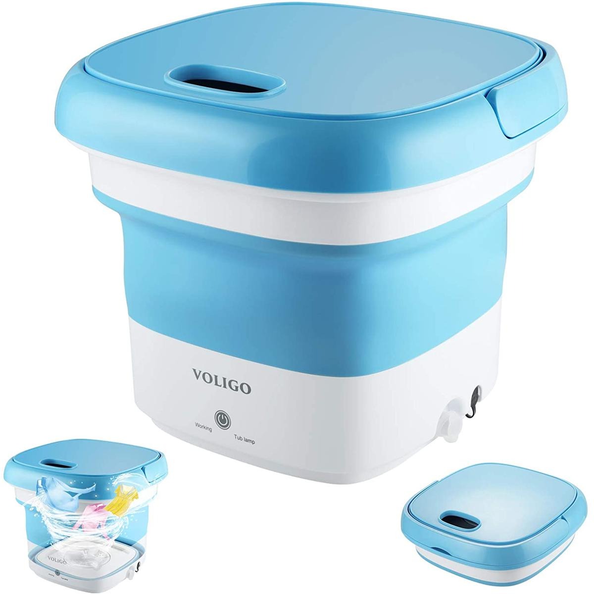 Portable Folding Semi-Automatic Washing Machine – Compact & Lightweight Laundry Washer
