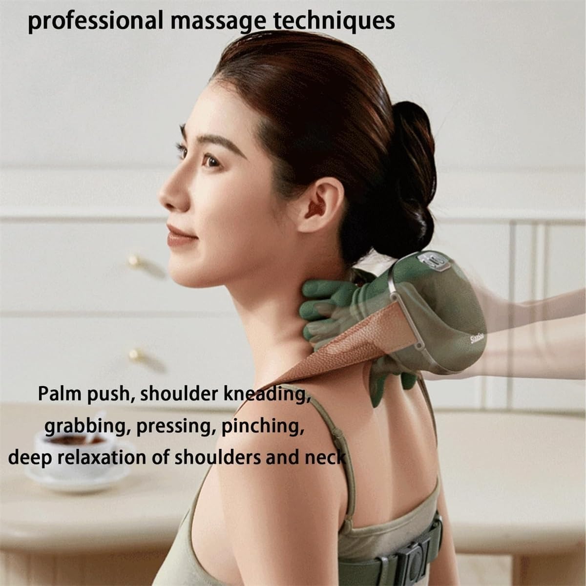 Smart Electric Neck Massager | Finger Pressure Simulation for Neck & Shoulder Relief