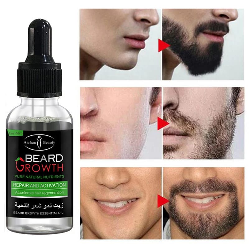 Aichun Beauty Organic Beard Growth Oil for Men – 30ml Nourishing Beard Care