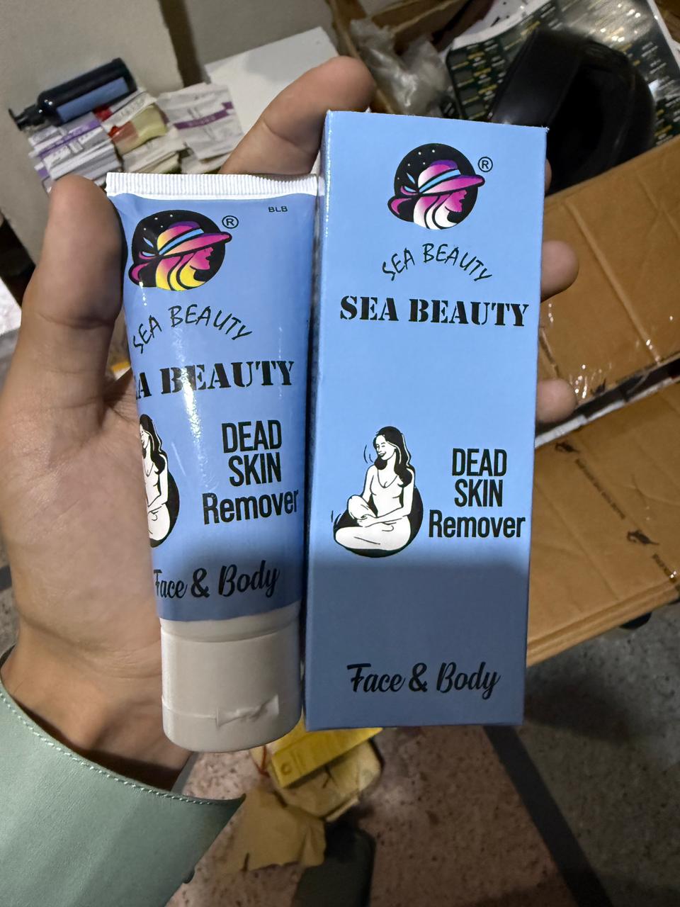 Sea Beauty Dead Skin Remover Gel for Face & Body – Exfoliating Peeling Gel