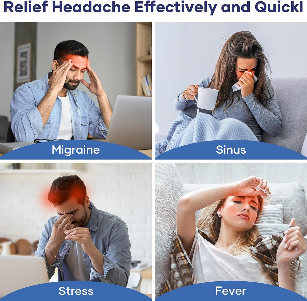 Reusable Gel Headache Relief Cap | Hot & Cold Therapy Hat with Storage Box