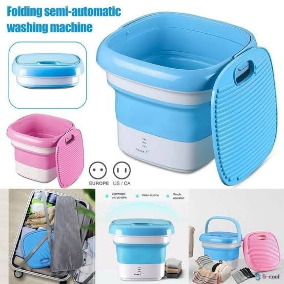 Portable Folding Semi-Automatic Washing Machine – Compact & Lightweight Laundry Washer