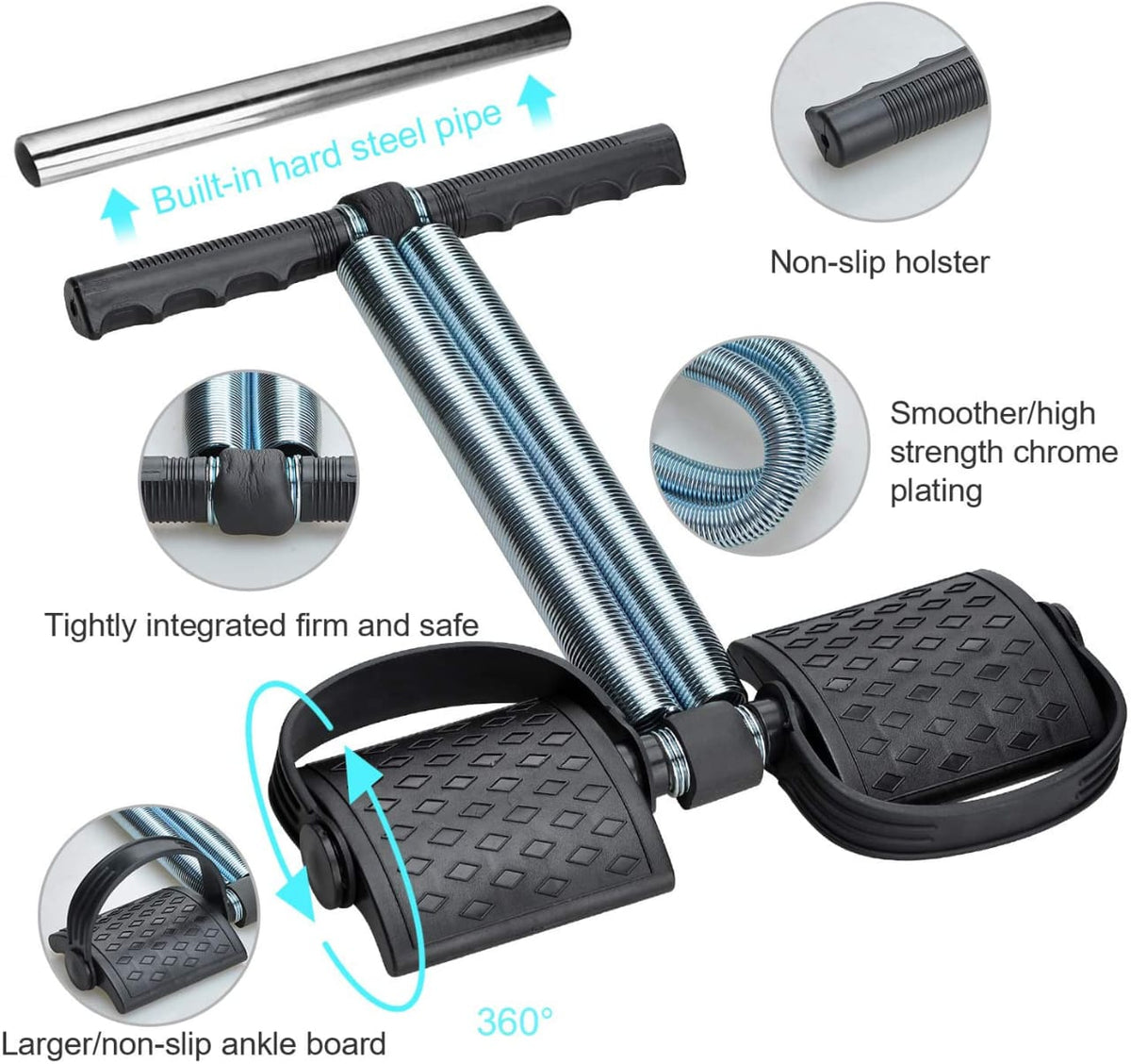 Tummy Trimmer Double Spring – High-Quality Resistance Trainer for Home Gym